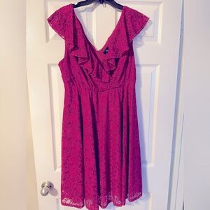 Torrid Magenta Lace Dress